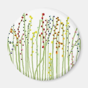 Aimant Le "RESSORT FLEURIT" la collection blanche