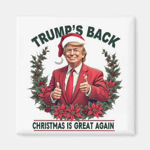 Aimant Le retour de Noël de Trump à Père Noël