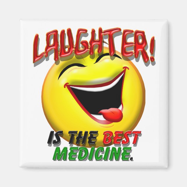 Aimant Le rire est le meilleur remède (Devant)