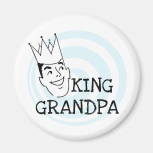 Aimant Le Roi Grandpa T-shirts et cadeaux