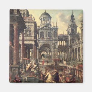 Aimant Le roi Salomon et la reine de Saba