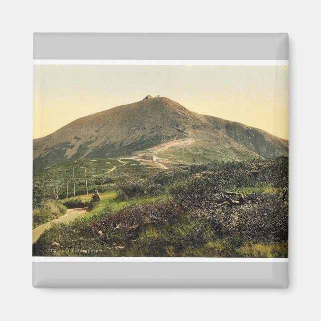 Aimant Le Schneekoppe, avec Kammpartie, Riesengebirge, G (Devant)