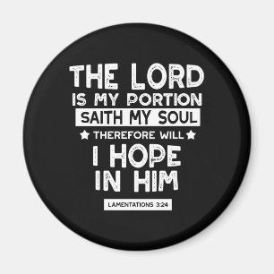 Aimant Le Seigneur est ma part Lamentations 3 24 Citation