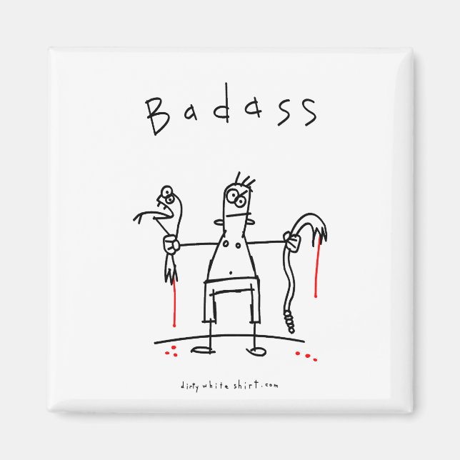 Aimant Le serpent de Badass (Devant)