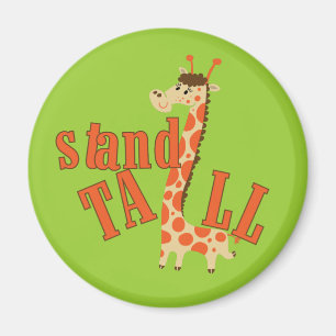 Aimant Le socle de girafe est grand
