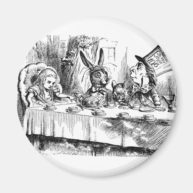 Aimant Le Tea Party de Mad Hatter (Devant)