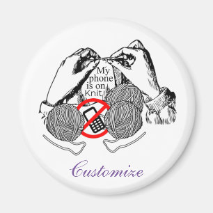 Aimant Le téléphone est sur Knit Thunder_Cove