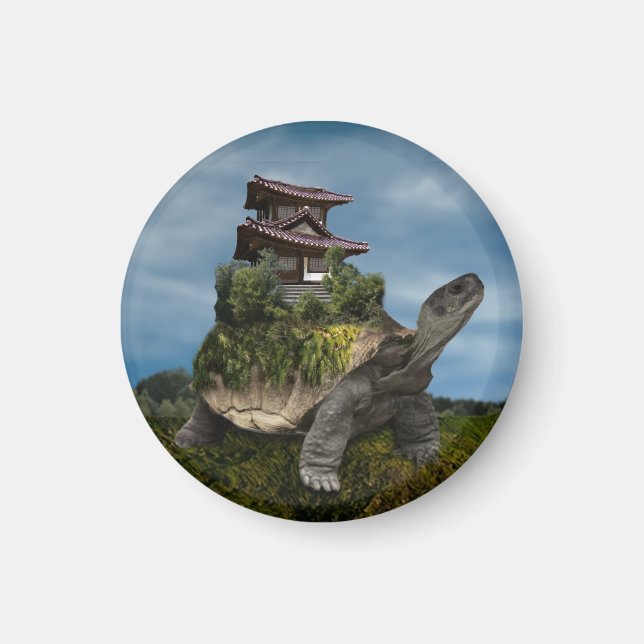 Aimant Le temple de la tortue en mouvement (Devant)