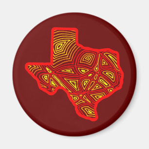 Aimant Le Texas Scribbleprint
