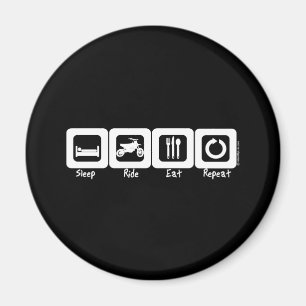 Aimant Le tour de sommeil mangent la répétition