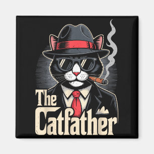 Aimant Le Tuxedo Cat Papa Le Chatfather Cadeau De Fête De