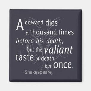 Aimant Le Valiant meurt mais une fois Shakespeare