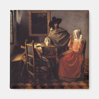 Aimant Le verre du vin