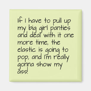 Aimant Le vert citron sur les culottes des grandes filles