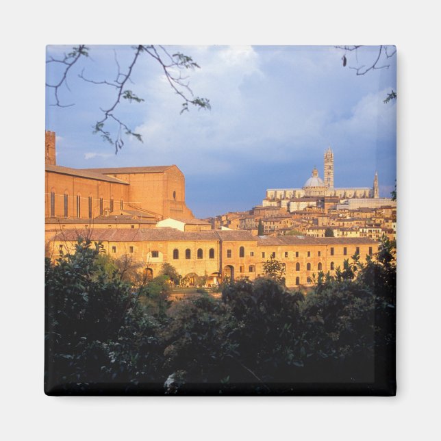 Aimant Le village toscan de Sienne, Italie. (Devant)