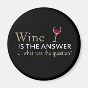 Aimant le vin est la réponse à la question