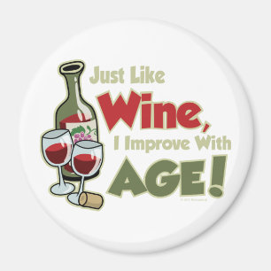 Aimant Le vin s'améliore avec l'âge