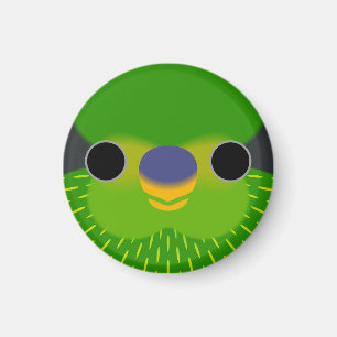 Aimant Le visage d'un lorikeet strié