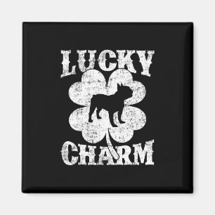Aimant Leaf Lucky Charm French Bulldog St Patrick's Day
