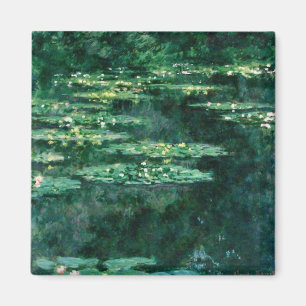 Aimant L'EAU MENSONNE EN ÉTANG VERT par Claude Monet