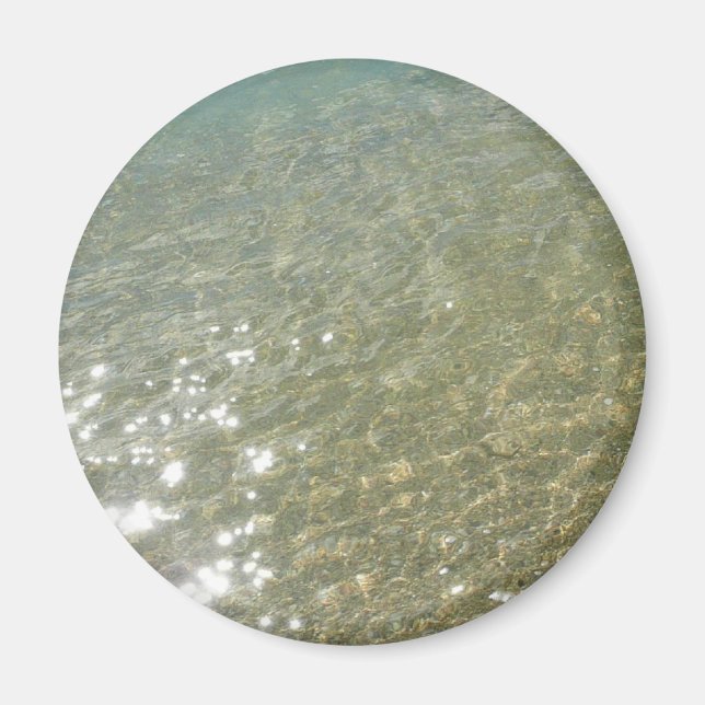Aimant L'eau sur la plage I Photographie Abstraite de la  (Devant)