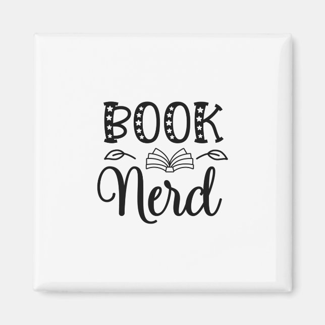 Aimant Lecture Art Book Nerd (Devant)