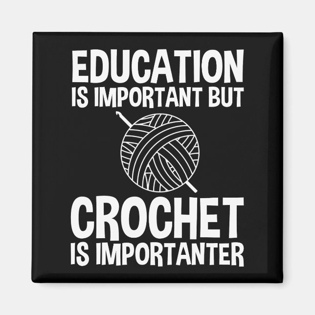 Aimant L'Éducation Est Importante, Mais Le Crochet Est Im (Devant)