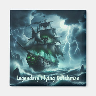 Aimant L'Eerie Flying Dutchman Un navire fantôme de la me