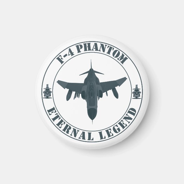 Aimant Légendaire avion de chasse fantôme F-4 (Devant)