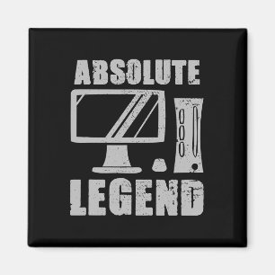 Aimant Légende Citation drôle de joueur de jeu vidéo Conf