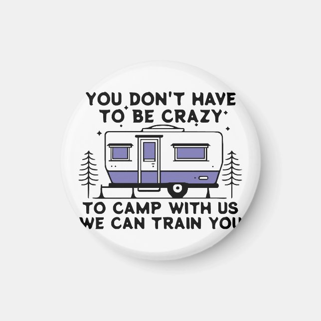 Aimant Légende du camping depuis toujours (Devant)