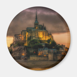 Aimant L'église de l'île du Mont-Saint-Michel Normandie