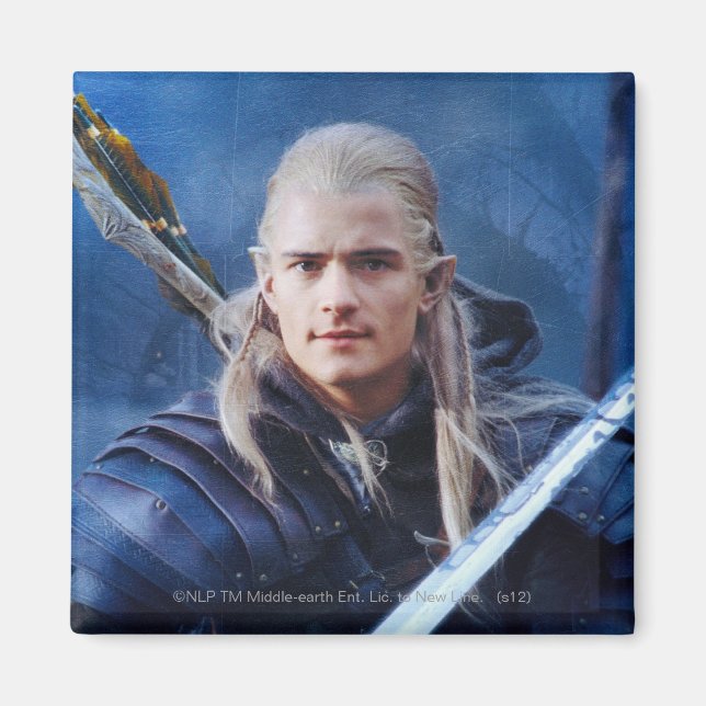 Aimant LEGOLAS GREENLEAF™ en bleu (Devant)