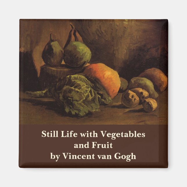 Aimant Légumes et Fruits par Vincent van Gogh (Devant)