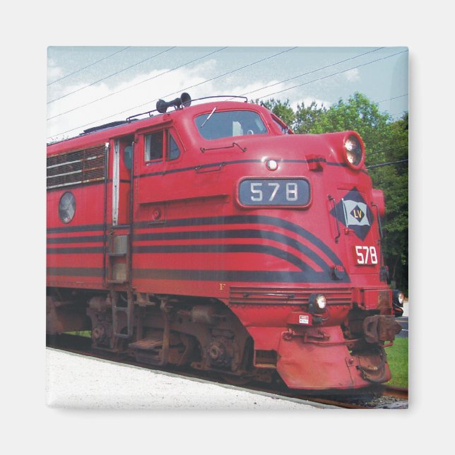 Aimant Lehigh Valley Railroad F-7A #578 @ Cape May N.J. (Devant)