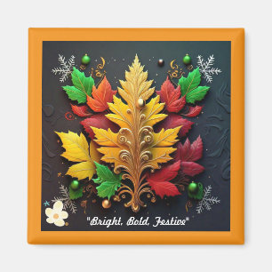 Aimant "L'élégance d'or festive"