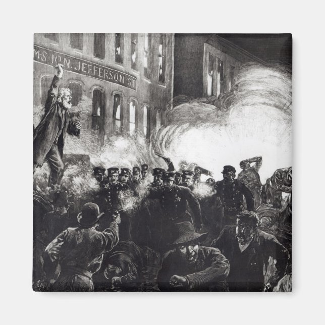 Aimant L'émeute anarchiste à Chicago (Devant)