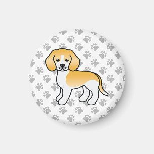 Aimant Lemon And White Beagle Cute Cartoon Dog