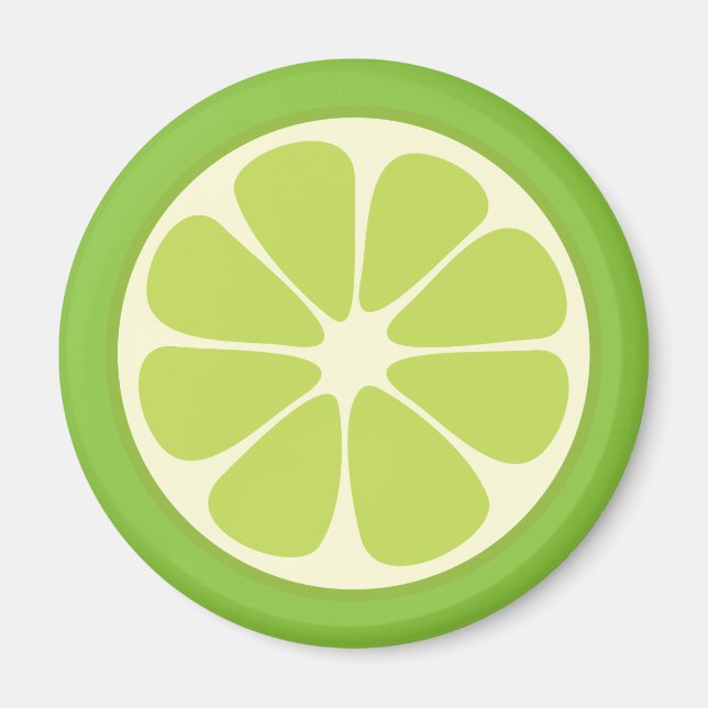 Aimant Lemon Lime Green Juicy Citrus (Devant)