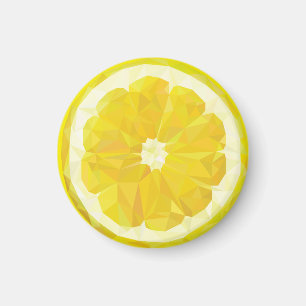 Aimant Lemon Slice Geometric Design Fruit