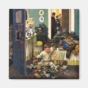 Aimant L'enfant en bas âge vide des bourses