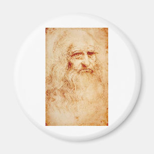 Aimant Leonardo Da Vinci Autoportrait vers 1510-1515