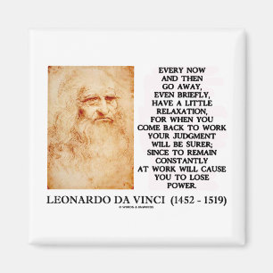 Aimant Leonardo da Vinci Relaxation Travail Jugement Pouv