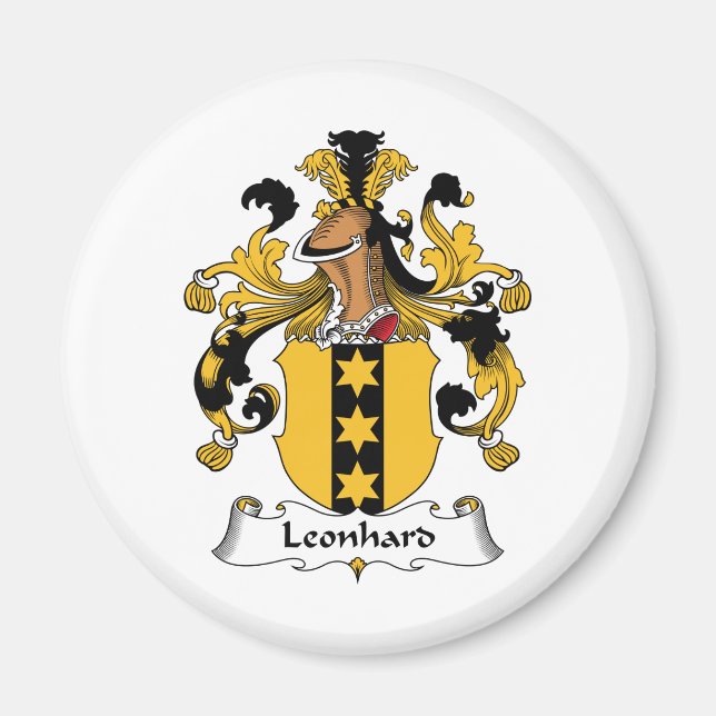 Aimant Leonhard Family Crest (Devant)