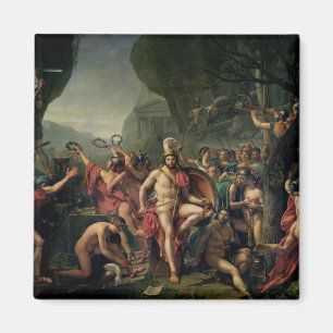 Aimant Léonidas à Thermopylae, 480 avant JC, 1814