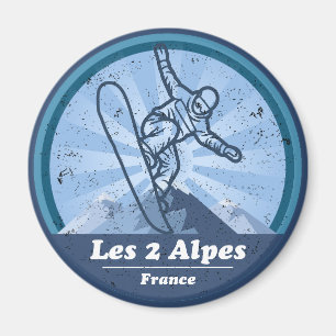 Aimant Les 2 Alpes Station de ski - Snowboard