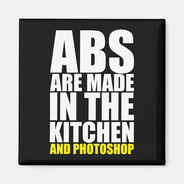 Aimant Les Abs Sont Faits Dans La Cuisine Et Photoshop -  (Devant)