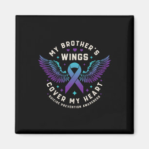 Aimant Les ailes de mon frère couvrent mon coeur Suicide 