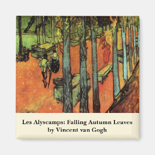 Aimant Les Alyscamps, Feuilles d'automne par Vincent van 