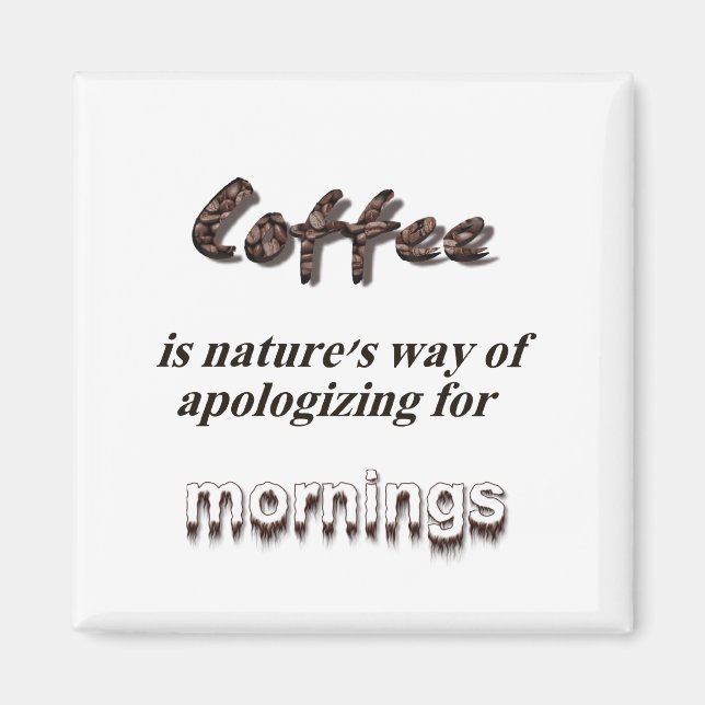 Aimant Les amateurs de café (Devant)